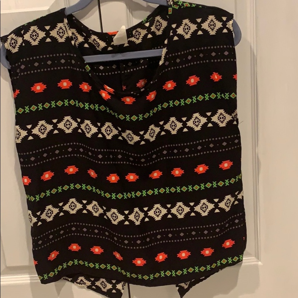 Black with bright designs
